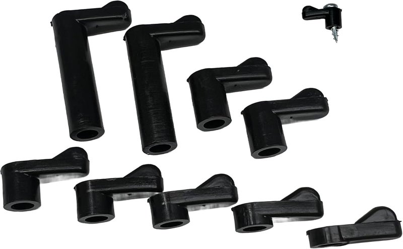 EHC Window Screen Clips "Black” Plastic (Choose Your Size! /Size Run Flush up to 1-3/16” Offset) New or Replacement (10 Pack with All Needed Hardware Included) by E.H.C. (5/16" Offset) - Image 1
